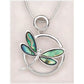 Glacier pearle dragonfly journey necklace