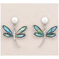 Glacier pearle dragonfly journey earrings