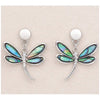 Glacier pearle dragonfly journey earrings