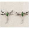 Jade dragonfly earrings