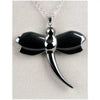 Hematite dragonfly necklace