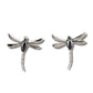 Hematite dragonfly earrings