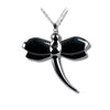 Hematite dragonfly necklace