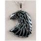 Hematite eagle head necklace