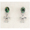 Glacier pearle earth turtle earrings