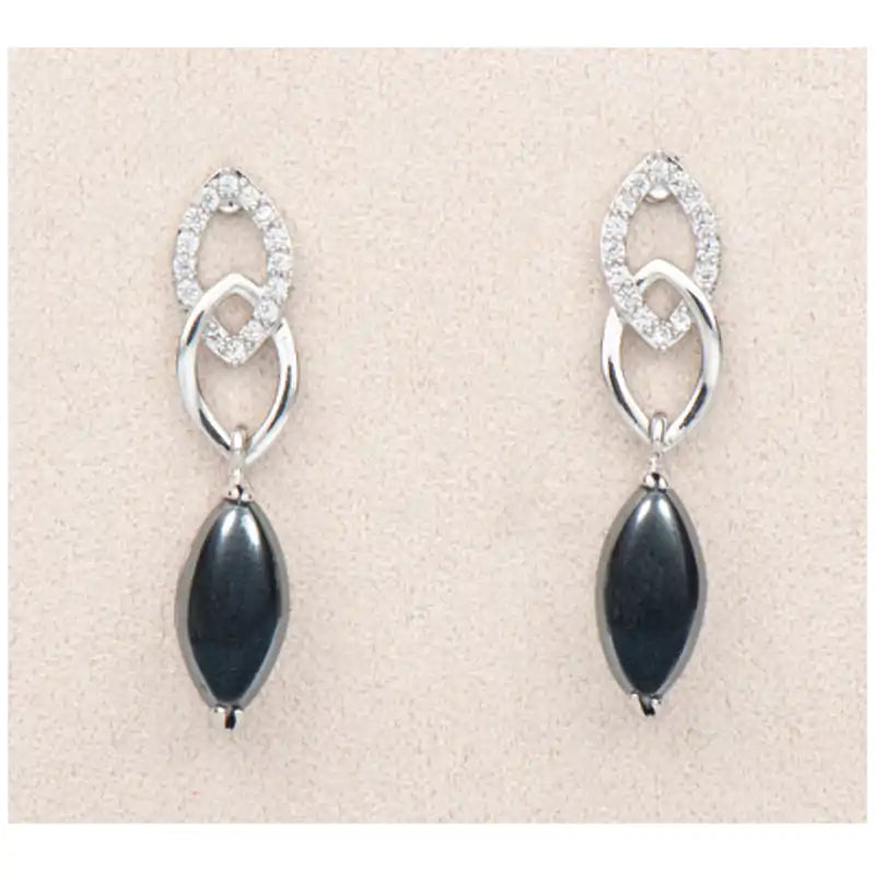 Hematite elegance earrings