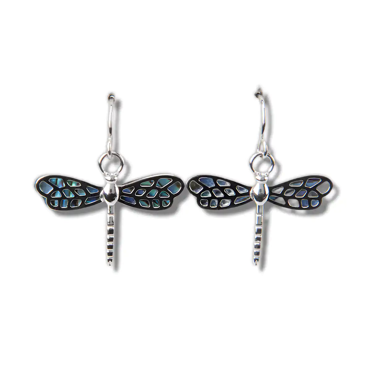 Glacier pearle filigree dragonfly earrings