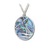 Glacier pearle filigree whale tail necklace