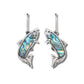 Glacier pearle fish earrings