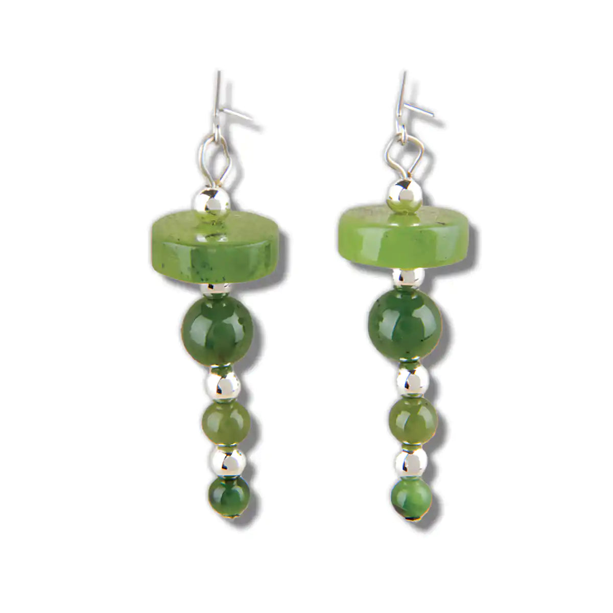 Jade forest chime earrings
