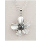 Hematite forget-me-not necklace
