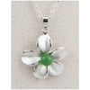 Jade forget-me-not necklace