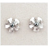 Hematite forget-me-not earrings