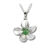 Jade forget-me-not necklace
