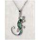Glacier pearle gecko necklace