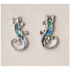 Glacier pearle gecko-stud earrings