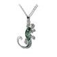 Glacier pearle gecko necklace