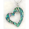 Glacier pearle graceful heart necklace