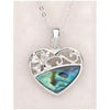 Glacier pearle heart blossom necklace