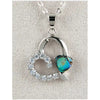 Glacier pearle heart of mine necklace