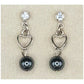 Hematite heart's adornment earrings