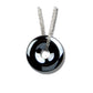 Hematite wheel lg necklace
