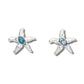 Glacier pearle jewelled starfish earrings