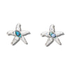 Glacier pearle jewelled starfish earrings