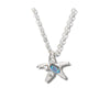 Glacier pearle jewelled starfish necklace