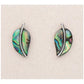 Glacier pearle leaf stud earrings