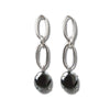 Hematite links earrings