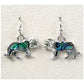 Glacier pearle lion earrings