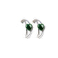 Jade love hoop earrings