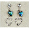 Glacier pearle love's pendulum earrings