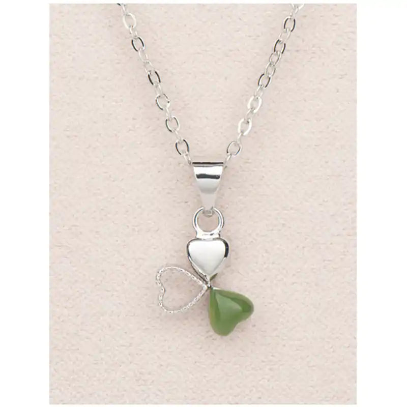 Jade love's reflection necklace
