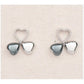 Hematite love's reflection earrings