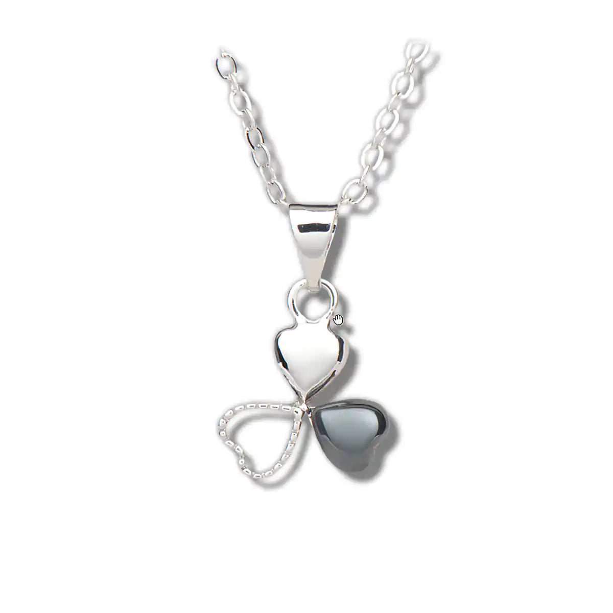 Hematite love's reflection necklace