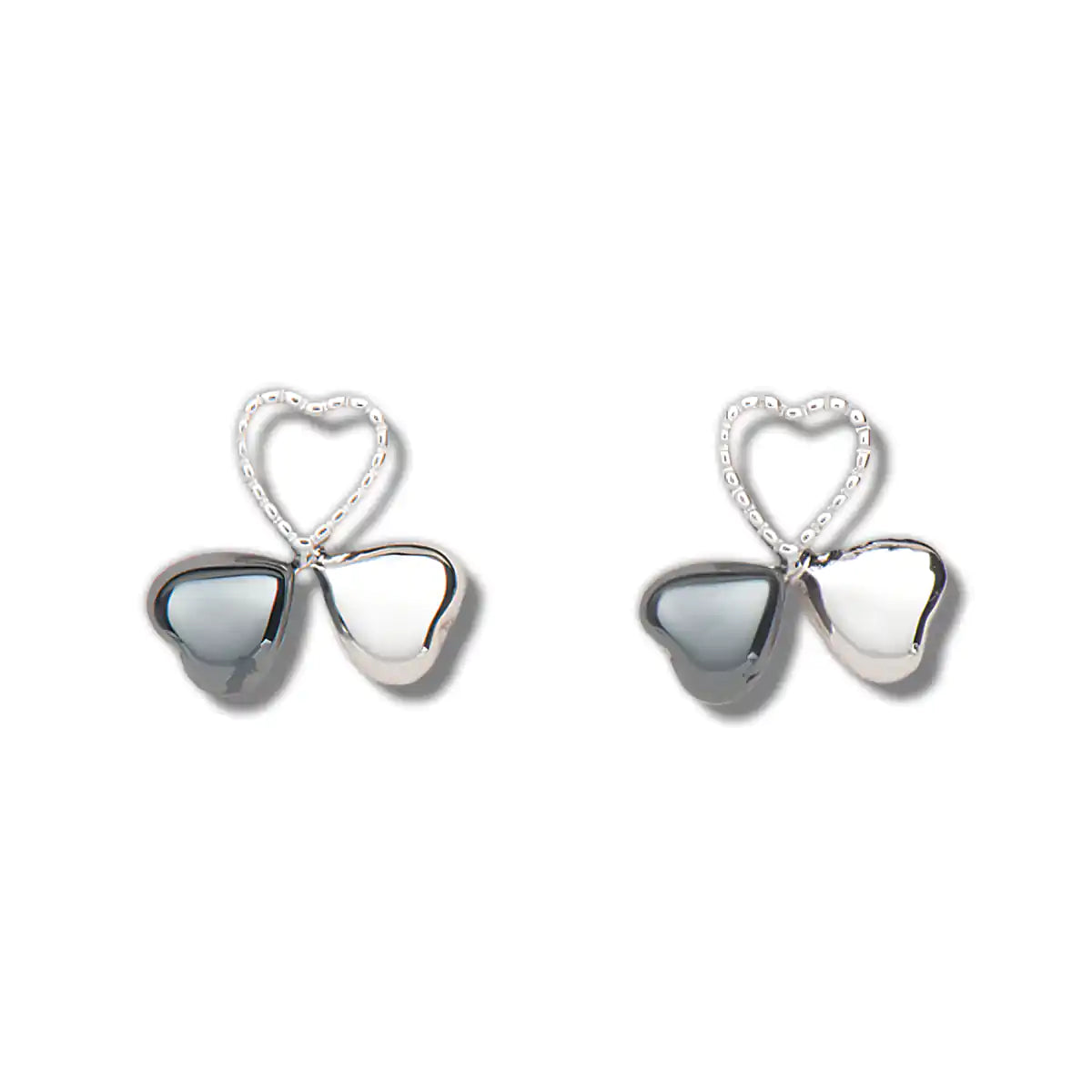 Hematite love's reflection earrings