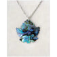 Glacier pearle maple leaf necklace