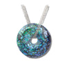Glacier pearle mosaic wheel necklace
