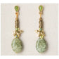 Jade mountain bear earrings