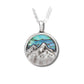 Glacier pearle mountains necklace