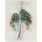 Glacier pearle palm tree necklace