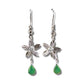 Jade petals earrings