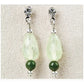 Jade prehnite drop earrings