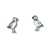 Glacier pearle puffin-stud earrings
