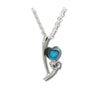 Glacier pearle ribbon of love necklace