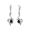 Hematite ripples earrings