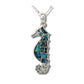 Glacier pearle sea horse necklace
