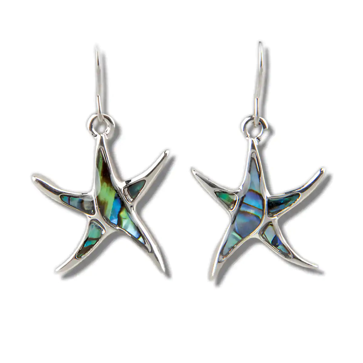 Glacier pearle sea star earrings